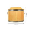 thumbnail image 4 of 1 juego de balde de arroz para sushi, balde para servir arroz, cuenco de exhibición para sushi, suministros para restaurantes, 4 of 5