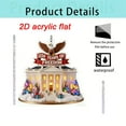 thumbnail image 2 of America 250 Ornament, Wreath-Adorned White House & Eagle Printed Acrylic Ornament Patriotic Decor for Holiday Collectible, Patriots and Home Decoration, 2 of 6