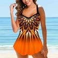 thumbnail image 1 of DPTALR Women Bikini Print Strappy Back Set Two Piece Swimsuits Swimdress Swimwear, 1 of 4