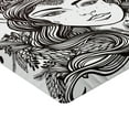 thumbnail image 2 of Ambesonne Queen Fitted Sheet, Fantasy Snow Queen Art, Twin Size, White and Black, 2 of 3