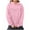 Pink, variant on Nmnitkp Hoodies Y2k Oversized Graphic Hoodies Aesthetic 90s Crewneck Sweatshirt Long Sleeve Pullover Tops Gray,L