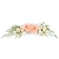 thumbnail image 1 of Planta de simulación Ticfox Flor falsa Flor de seda Dintel colgante de pared decoración de boda Rosa granada, 1 of 13
