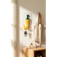 thumbnail image 3 of Yellow Chili Pepper Wall Hooks (6-Pack), Vintage Metal Hangers for Kitchen, Bathroom & Bedroom - Wall Organizer for Towels, Coats, Hats, Keys & Clothes, 3 of 5
