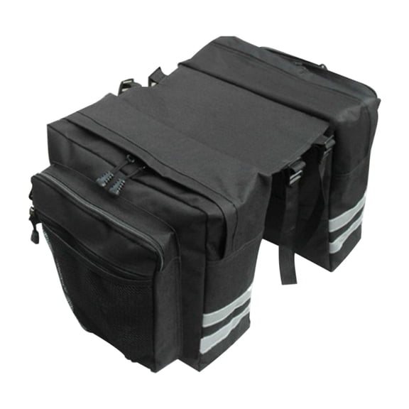 Bike Panniers Bag, 30L Waterproof Bicycle Trunk Bag Ebike Saddle Bags Bike Rack Bag with Reflective Trim with Reflective Trim for Grocery Shopping Commuter