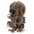 thumbnail image 2 of Onedor 12" Synthetic Fiber Natural Textured Curly Ponytail Clip In/On Hair Extension Hairpiece (8), 2 of 6