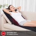 thumbnail image 4 of Colchoneta de masaje Snailax con calor, 10 motores vibratorios y 2 almohadillas, 4 of 9