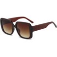 thumbnail image 1 of HAHDAXIA Lunettes de Soleil à Monture Carrée Surdimensionnées pour Femmes, Teintes Rétro Tendance, Protection UV400, 1 of 7
