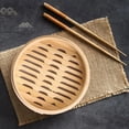 thumbnail image 6 of Bamboo Steamer Basket with Lid Dumpling Steamer Basket Chinese Steamer Basket Bamboo Steamer for Cooking Bao Buns Steam Basket, 6 of 10