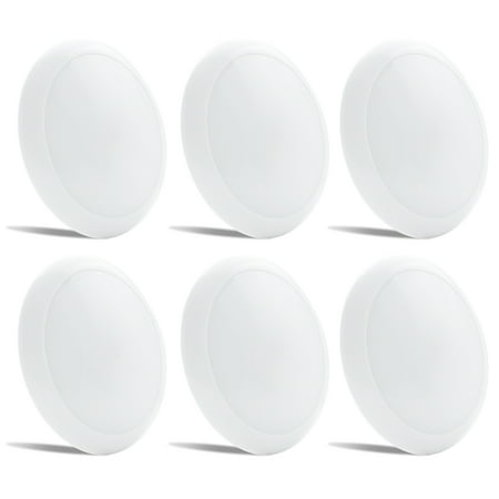 

6 PACK Leisure LED RV Boat Surface Mount Ceiling Light 7 750 Lumen Super Slim LED Panel Light DC 12V 10W Downlights Warm White