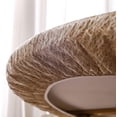 thumbnail image 6 of Round Vinyl Fitted Tablecloth with Flannel Backing Elastic Edge Design Table Cover Waterproof Oil-Proof Plastic Table Cloth Stain-Resistant Wipeable for 45"-52" Round, 6 of 6