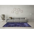 thumbnail image 3 of Ahgly Company Indoor Rectangle Oriental Blue Modern Area Rugs, 8' x 10', 3 of 4