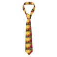 thumbnail image 2 of Xecao Rose Psychedelic Print Tie For Men Necktie Woven Jacquard Neck Ties,Classic Men's Tie, 2 of 7