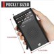 thumbnail image 4 of 4X Mini Radio PortáTil AM/FM All Band Stereo Weather Pocket Radio Receptor para Anciano Caminar Senderismo Camping, 4 of 9