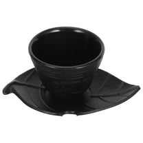 unbranded  Tea Set Coffee Mugs Teapot with Infuser Pet Cups Coasters Office Black