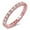 Rose Gold-Tone, variant on Sterling Silver Bar Set Clear CZ Endless Band Ring Size 10