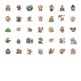 thumbnail image 3 of Cartoon Monkey Stickers Animal Fun Children Stickers for Phone Luggage Laptop, 3 of 9