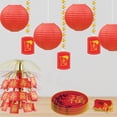 thumbnail image 4 of Beistle S54570-RAZ2 paper lanterns, Red, 4 of 6