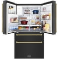 thumbnail image 6 of ZLINE 36" Autograph Edition 21.6 cu. ft Freestanding French Door Refrigerator with Water and Ice Dispenser (RFMZ-W-36-BS-CB), 6 of 7