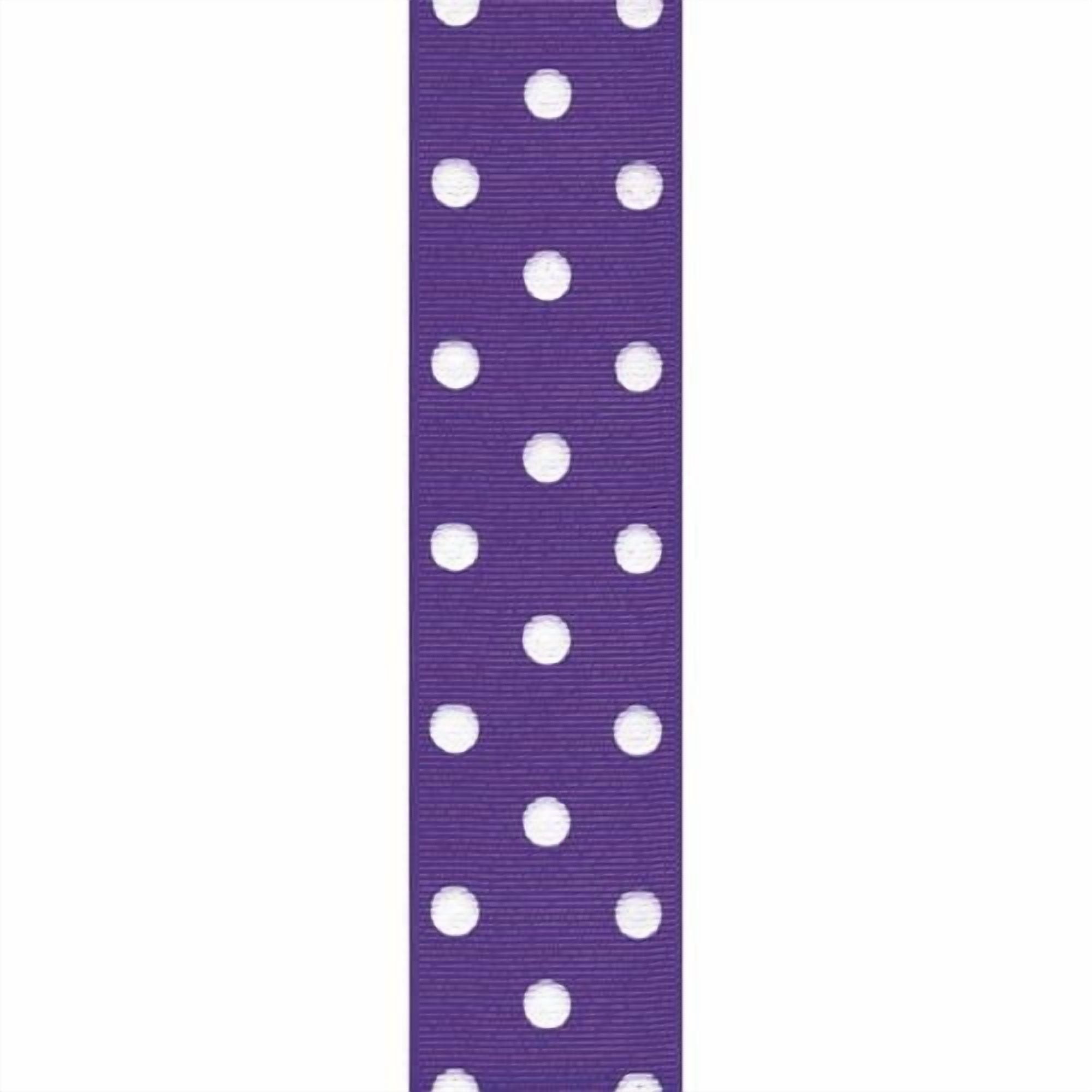 Offray 39mm Polka Dot Grosgrain Ribbon, Polka Dot
