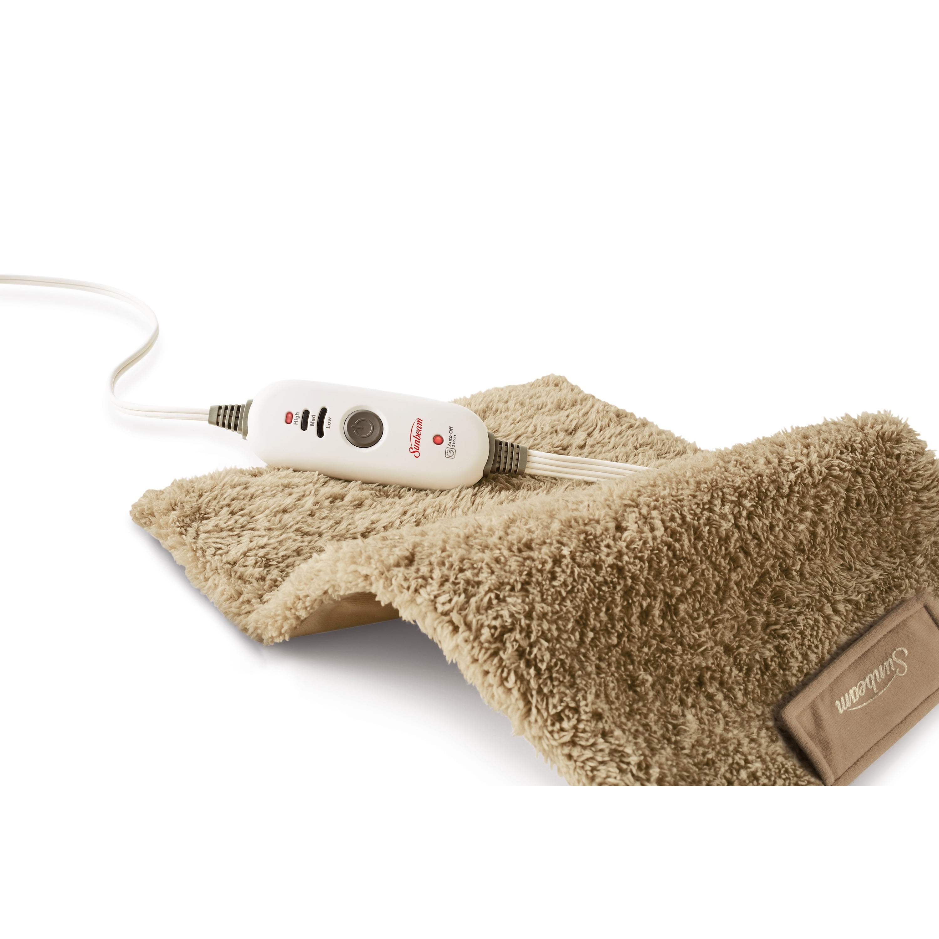 Sunbeam Heating Pad for Muscle and Stress Pain Reliefwith Compact Storage, Standard Size