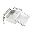 thumbnail image 3 of Metal Box, 4.2x2.8x1.2 Inch Rectangular Tinplate Container with Lid, Portable Storage Organizer for Poker Cards, Bank, Candy, Name Cards, Tea, Crafts, 3 of 6