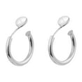 thumbnail image 1 of Hearth & Gear Plain Integrated Silicone Ear Clip No Piercing Women Small Ear Earrings Stud Long Earrings for Women Dangling Womens Ear Rings Post Earrings Teardrop Earrings for Women Wedding Earrings, 1 of 7