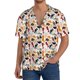 thumbnail image 1 of Balery Cute Cats Camisa Casual de Manga Corta con Botones para Hombre, Texturizada, Estilo Cubano, para Playa, Verano-4X-Large, 1 of 5
