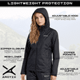 thumbnail image 3 of Arctix Women's River Rain Jacket, Black, 2X, 3 of 7