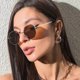 thumbnail image 3 of Designer Sunglasses Men Vintage Octagon Metal Sunglasses For Women Luxury Brand Goggle Sun Glasses Ladies Gafas De Sol, 3 of 4