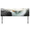 thumbnail image 3 of Waterfall Headboard, Photo of Man Kayaking in Canoe Flowing Wild Water Nature Extreme Outdoors Print, Upholstered Decorative Metal Bed Headboard with Memory Foam, King Size, Multicolor, by Ambesonne, 3 of 4