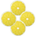 thumbnail image 2 of Coolnut Yellow Slice Lemon Round Placemats Durable Non-Slip Table Mat Heat and Stain Resistant Placemat for Kitchen Table Outdoor BBQ Activities(4PCS) Home Decor Gifts, 2 of 7