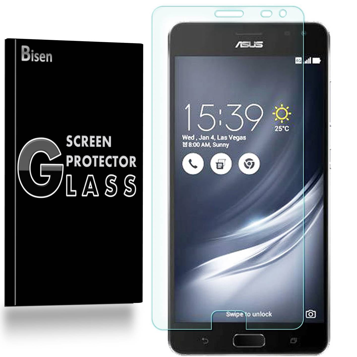 ASUS Zenfone AR [3-Pack BISEN] Screen Protector Tempered Glass, 9H Hardness, Anti-Scratch, Anti-Shock, Bubble Free, Shatterproof