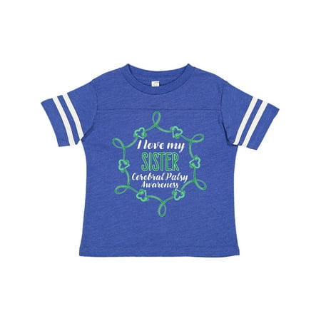 

Inktastic I Love My Sister Cerebral Palsy Awareness Gift Toddler Boy or Toddler Girl T-Shirt