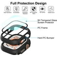 thumbnail image 3 of YSTINNG [2+2]for Apple Watch series7 Case with Screen Protector Hard PC Edge Protector Bumper Cover for iWatch Accessories A311-001, 3 of 5
