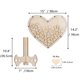 thumbnail image 2 of Adornos de madera para bodas, letrero de amor para bodas, adornos de escritorio de madera para fiestas de bodas, 2 of 2