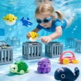 thumbnail image 2 of Kids Pool Diving Toys, Water Swimming Dive Pool Game, Toddler Bath Toy Play Set W/ Fish Box Floating Animals, Fun Outdoor Beach Lake Swim Summer Party Gift 3 4 5 6 7 8 10 12 Year Old Boy Girl, 2 of 8