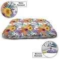 thumbnail image 3 of Tropical Pet Bed, Exotic Flourishing Hawaiian Summer Flowers Drawn by Hand Island Plantation, Chew Resistant Pad for Dogs and Cats Cushion with Removable Cover, 24" x 39", Multicolor, by Ambesonne, 3 of 4