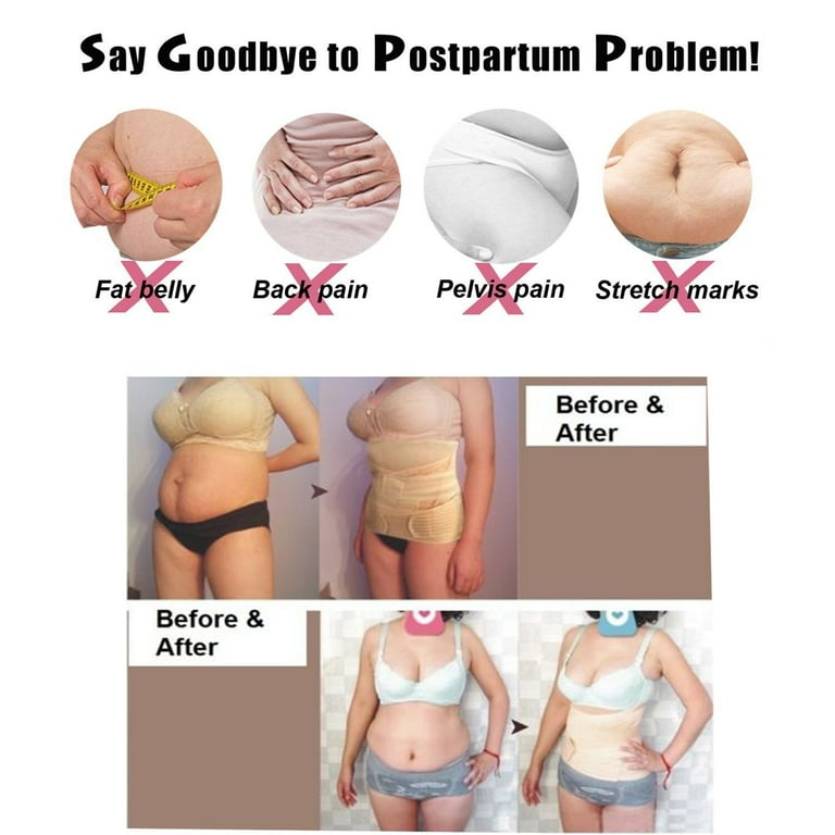 3 In 1 Postpartum Support Recovery Belly Wrap Waist Pelvis Belt