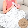 thumbnail image 4 of LollyBanks Muslin Baby Quilt, 100% Cotton 6-Layer Lightweight Blanket, 47 x 47 inch,Child of God, 4 of 6