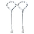 thumbnail image 1 of Ouvre-Boîte Pratique et Durable en Métal M10 Argent 2 Pcs 4.40X1.45X0.24 Pouces, 1 of 8