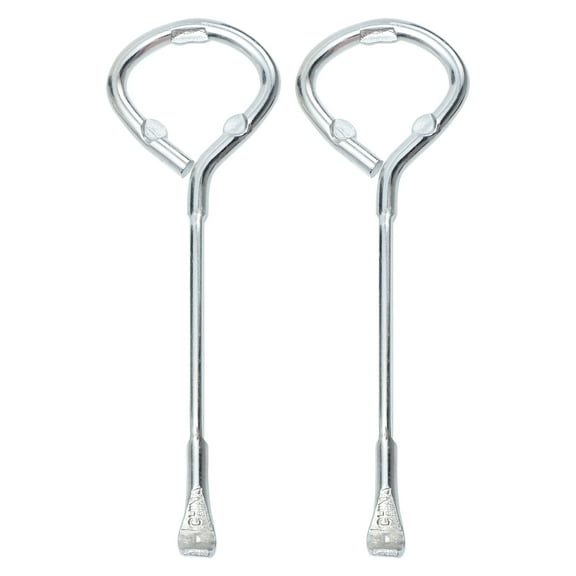 Frcolor 2pcs Durable Practical Can Opener Metal Lid Opener for Paint Bucket Use