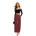 thumbnail image 2 of Pantalones anchos FUNYYZO de cintura alta para mujer primavera/verano, 2 of 6