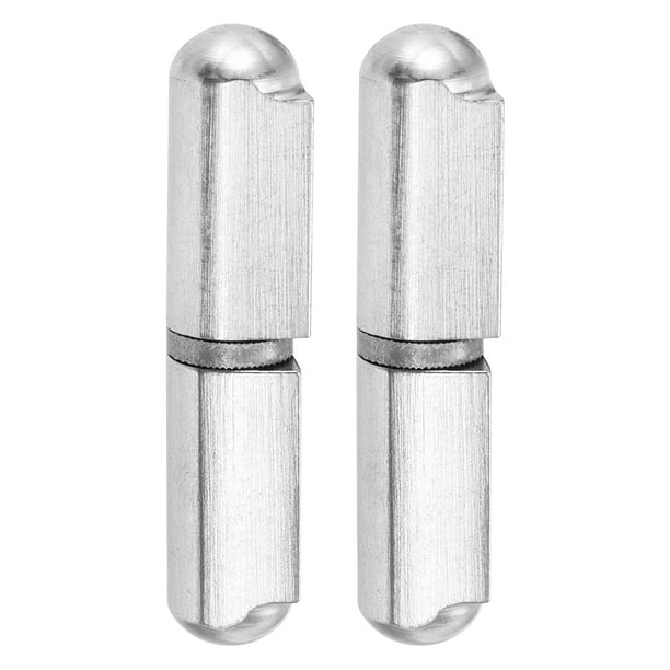 Bisagras de Barril para Soldar, Paquete de 2 de 1-1/2" de Largo y 25/64" de Diámetro - Bisagras Redondas Soldables Desmontables de Acero Inoxidable 304