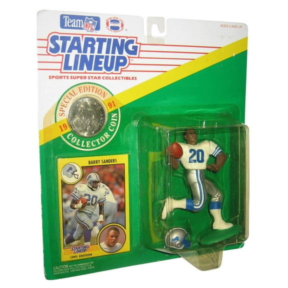 1991 Kenner Starting Lineup - NFL - Barry Sanders - Detroit Lions