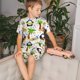 thumbnail image 4 of Balery Penguins On The Beach Conjunto de Pijama Infantil de Manga Corta con Estampado – Ropa de Dormir de Algodón Suave-XX-Large, 4 of 6