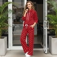 thumbnail image 3 of Garronmavis Polka Dot Sweat Set Sweatsuits Women 2 Piece Outfit Matching Sweat Sets for Women Joggers with Pockets Airport Sweatpants Jogger Pants, Size S, 3 of 6