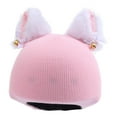 thumbnail image 4 of Bonita funda para casco de esquí para deportes de invierno, elástica y decorativa. Rosa, 4 of 9