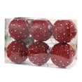 thumbnail image 1 of Wosthever 6x Adornos De Bolas De Navidad En Cantidades Abundantes Adornos Verdes Ligeros Y Duraderos Hechos De Espuma Kits de decoración para fiestas Rojo, 1 of 1