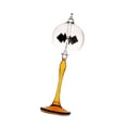thumbnail image 3 of pitrice Solar Crookes Radiometer Glass Desktop Ornament for Entrance Shelf Yellow Bookshelf Yellow 9x21 cm, 3 of 6