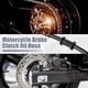 thumbnail image 3 of 1 Set 125cm 49.21" Motorcycle Braided Brake Clutch Oil Hoses Line Pipe Clutch Throttle Gas Line Fuel Pipe Black for ATV Dirt Bike, 3 of 7
